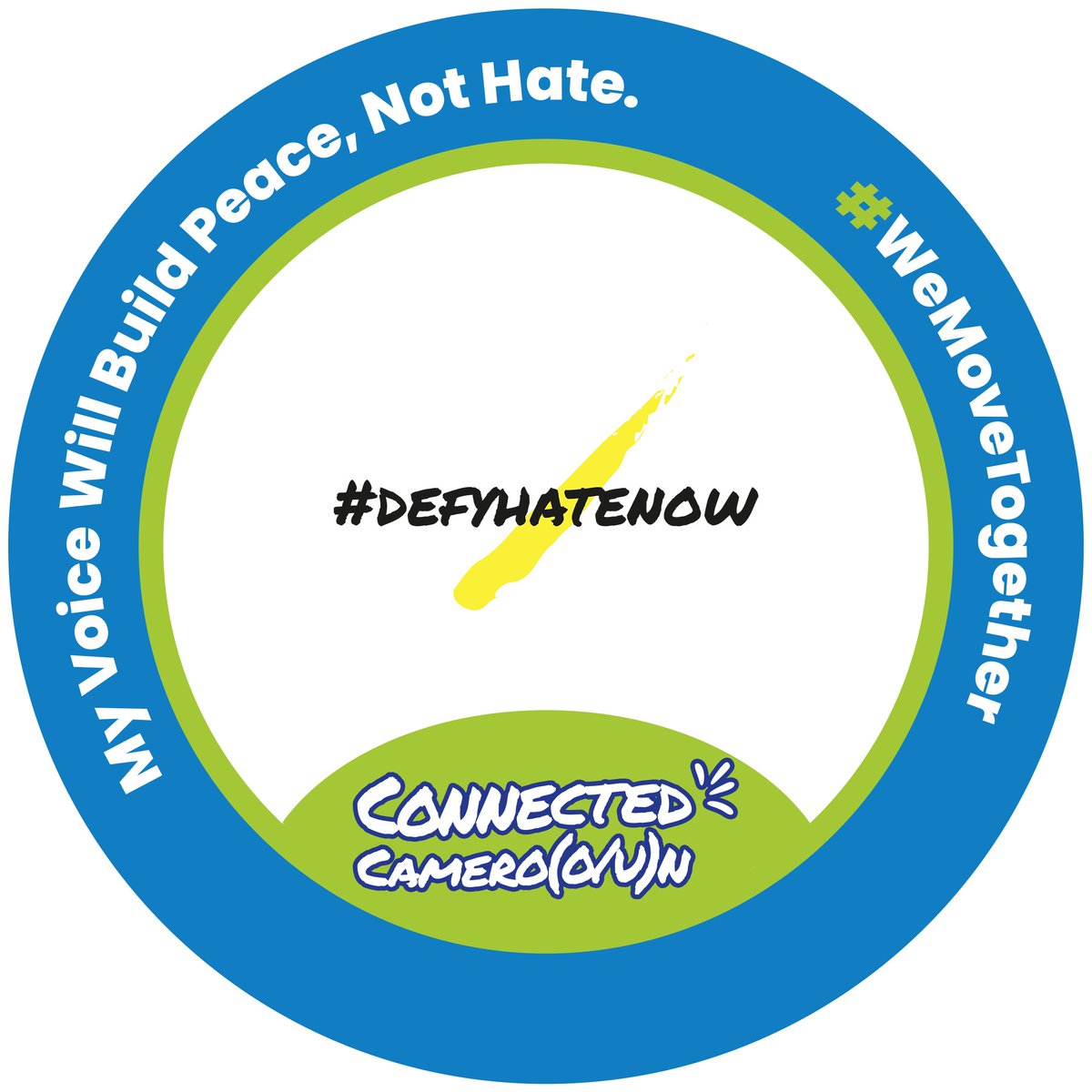 DefyhatenowWCA's tweet photo. My Voice Will Build Peace, Not Hate.
Join us as we commemorate the International Day of Countering Hate Speech to build bridges and promote #HateFreeCommunities online.
Join the campaign by adding your photo to our frame, sharing a peace message, and saying #NoToHateSpeech. https://t.co/qLbQlDcDIQ