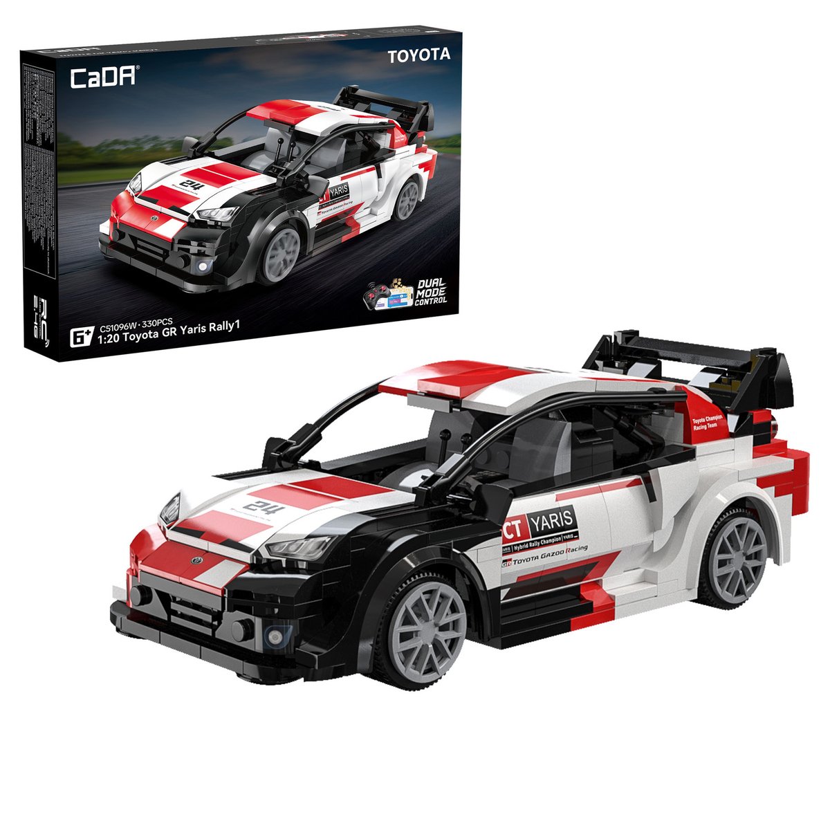 GoldStarModels's tweet photo. Cada C51096W Toyota GR Yaris Rally 1 Car Radio Control - 330 pcs 1:20 (Lego Compatible Brick Model) £20.00 https://t.co/s7STleROKl https://t.co/SPY8TcS88S