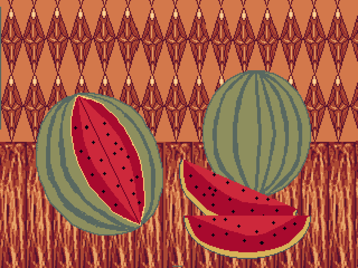 quanarri's tweet photo. Have you eaten watermelons this summer?
I already have.
#pixelart #watermelon https://t.co/OwVEgShNHe