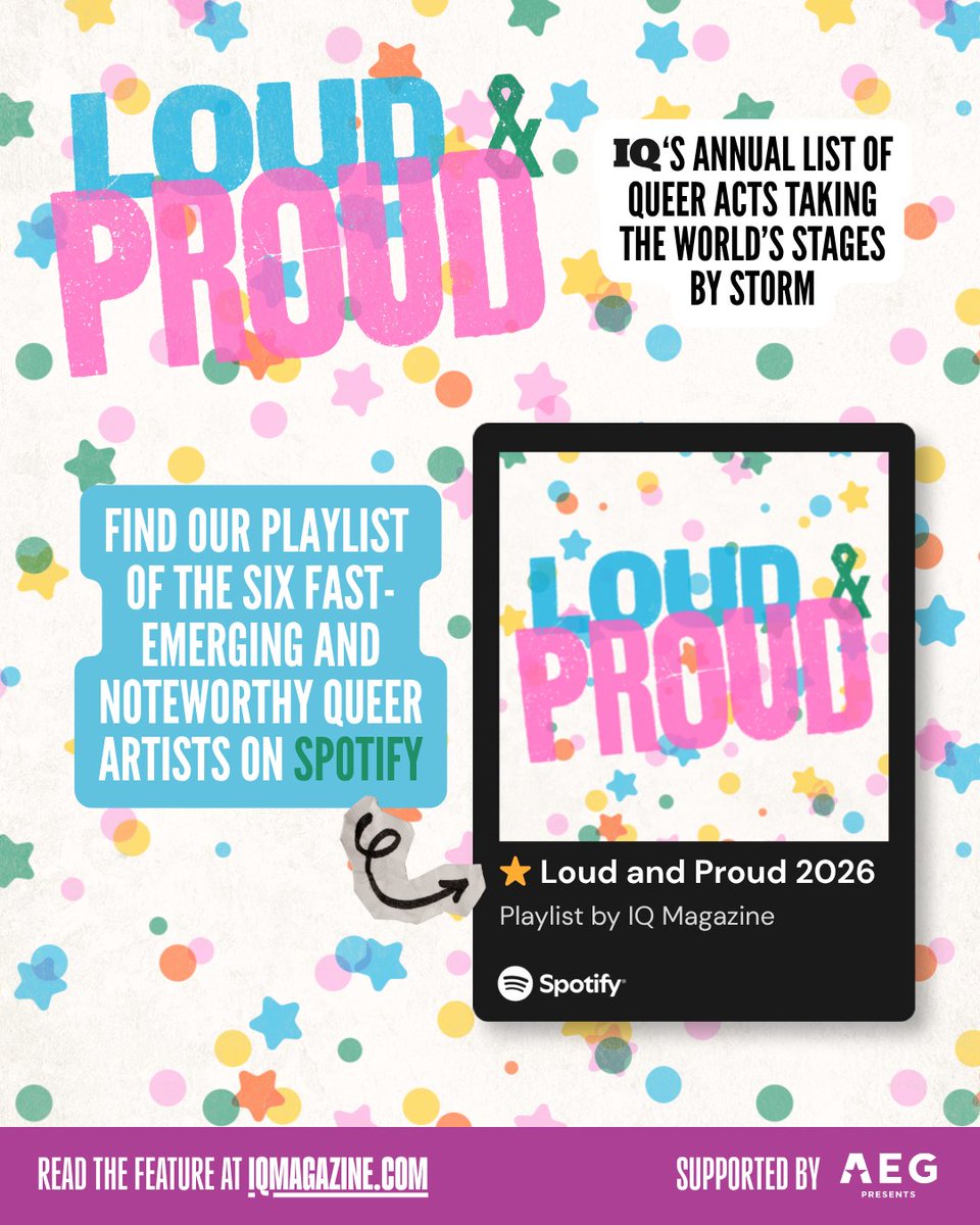 IQ_Mag's tweet photo. Now presenting... our 2026 Loud &amp; Proud list 💫

Featuring KWN (WME), Sprints (ROAM), BAMBII (United Talent), Young Miko (CAA), Tsatsamis (Primary Talent), Hailaker (X-Ray Touring)

Read the feature at https://t.co/bN0Rwhz9cK https://t.co/KnH6muf7hl