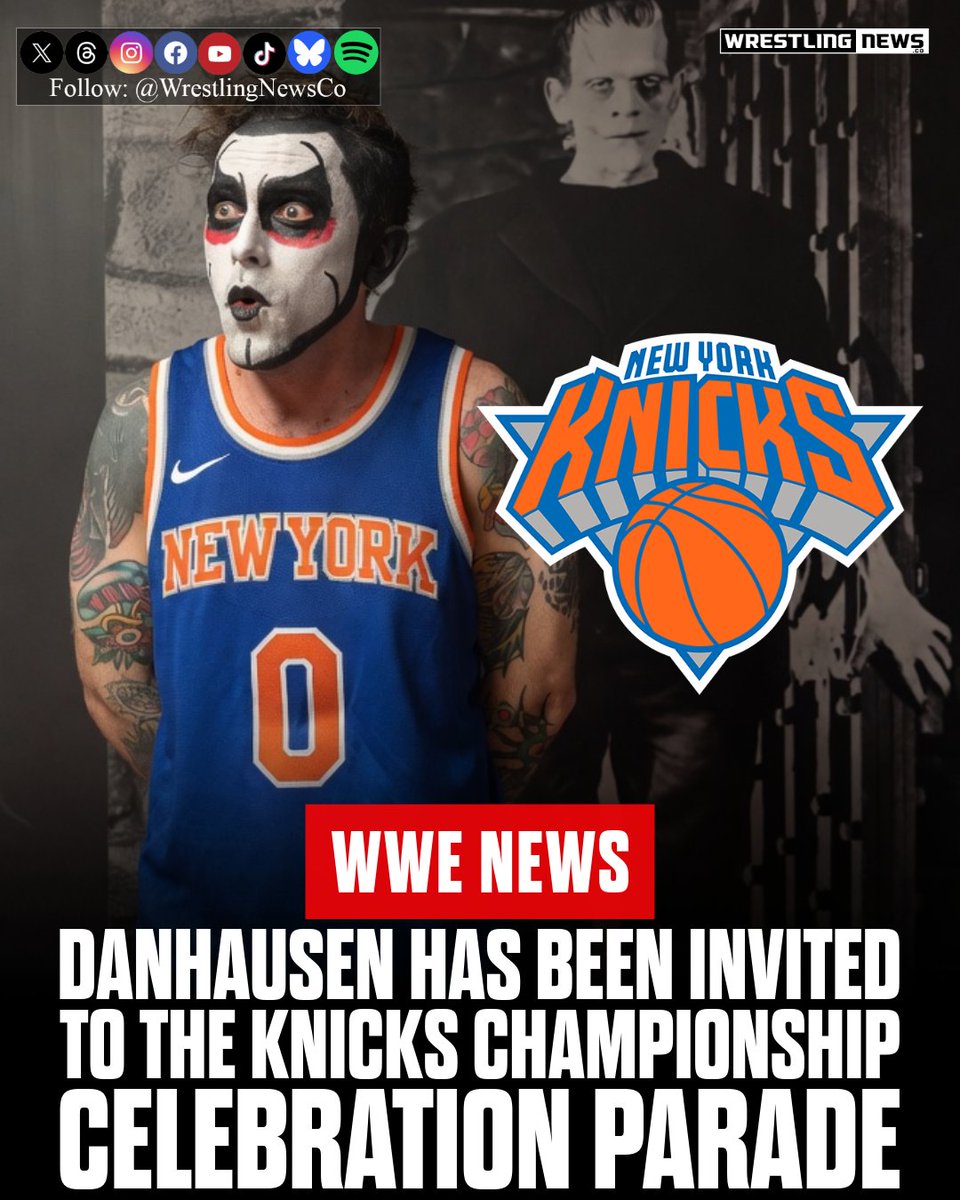 WrestlingNewsCo's tweet photo. Congratulations to Danhausen. He has been invited to attend the NY Knicks Championship celebration parade. More: https://t.co/n6UfbV9svd https://t.co/uUmWGxBXrv