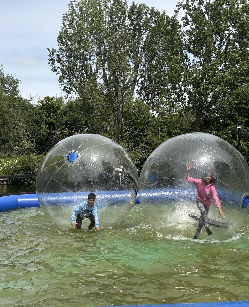 sterfwindsor's tweet photo. What a fun day our year 5 pupils have had! Groups have done a range of activities such as raft building, climbing, water orbs and team challenges. #STERF #STERFEXCELLENCE https://t.co/G921UIFxIB