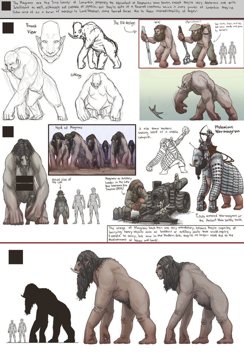 Koalakatto's tweet photo. Some weird primates from my world build. https://t.co/sWucXMeSxp