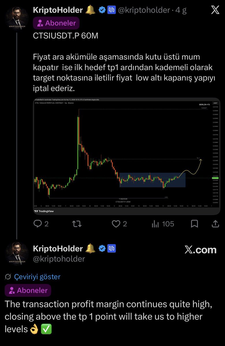 kriptoholder's tweet photo. Subscriber-only content is not just “long/short” signals.

Each setup is built around CVD, liquidity zones, spot exchange flows, clear target levels, invalidation points and a step-by-step TP plan.

The first image shows the plan.
The second image shows the result.

For data-driven market tracking, the subscription section is active.#BTC #ETH