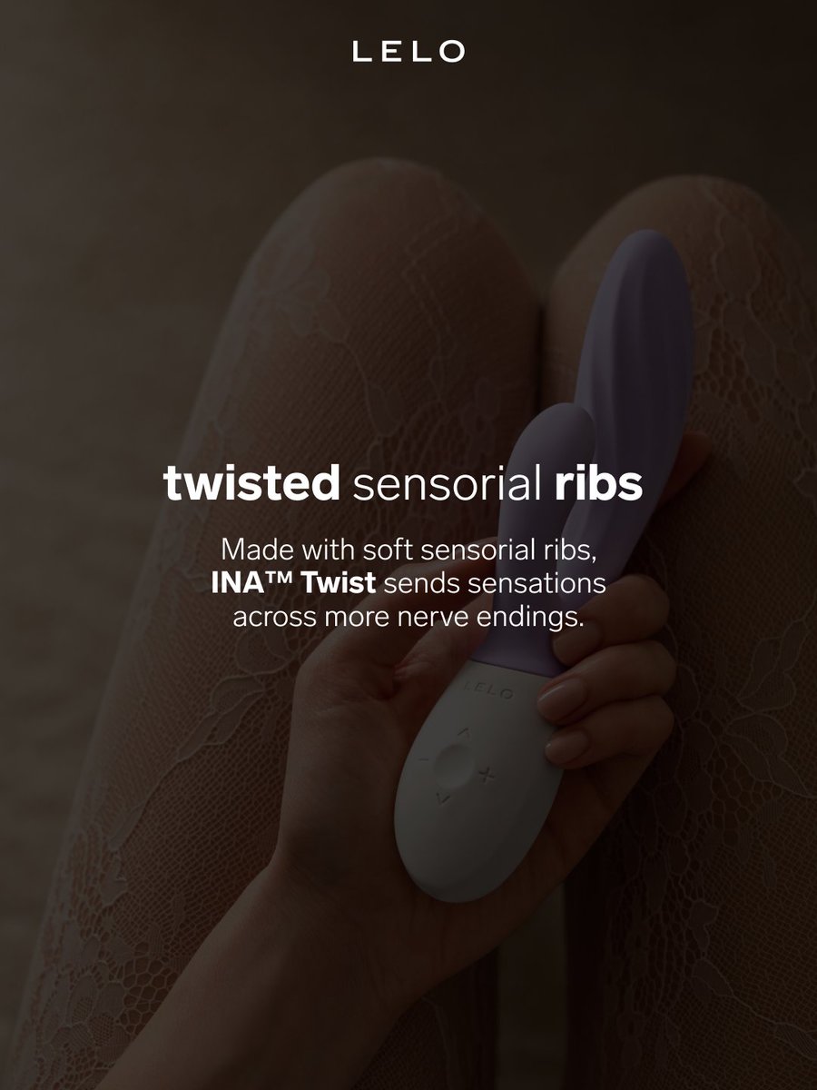 lelo_official's tweet photo. Double the pleasure, perfectly blended. INA™ Twist has arrived! Featuring ultra-soft sensorial ribs and app-connected customization to give your G-spot and clitoris an unforgettable ride. https://t.co/aEfGdgMmFd