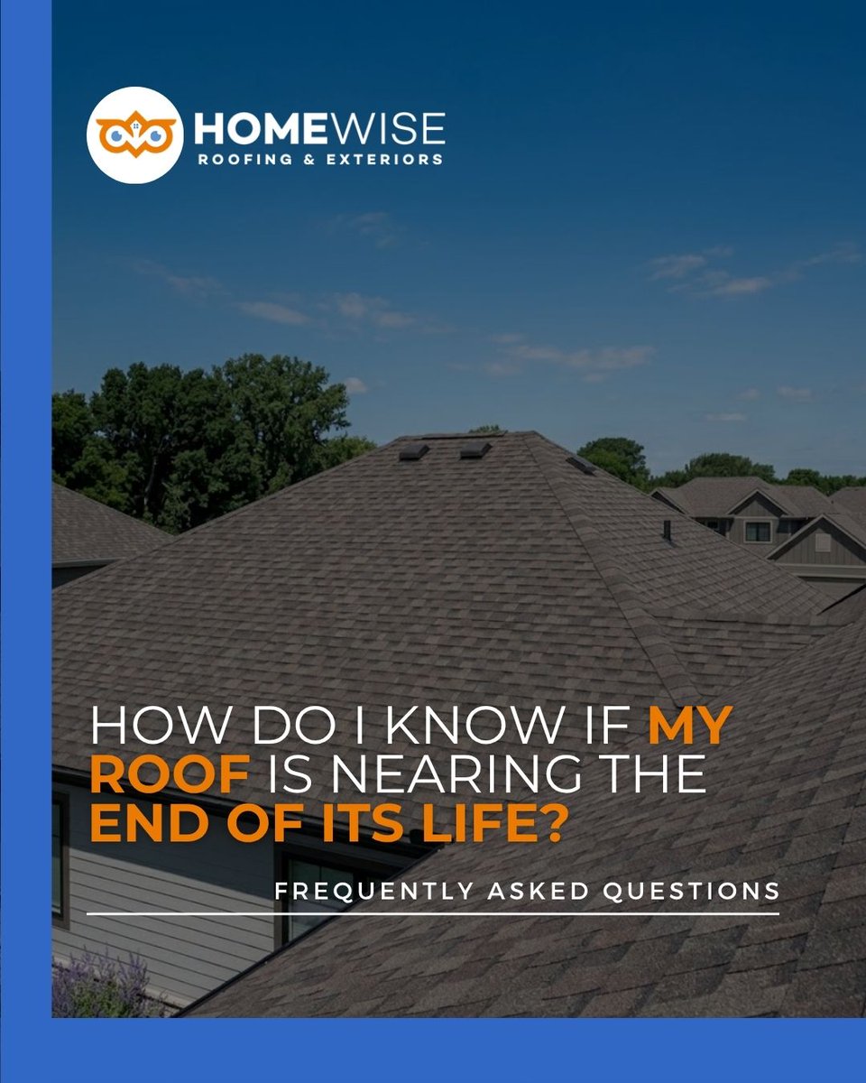 HomeWiseOmaha's tweet photo. Is your roof nearing the end of its life?
Worn shingles, granules in gutters, repeated repairs, and age are all signs it may be time to start planning.
#roofingfaq #roofreplacement #homecare https://t.co/iWHug8BpdA