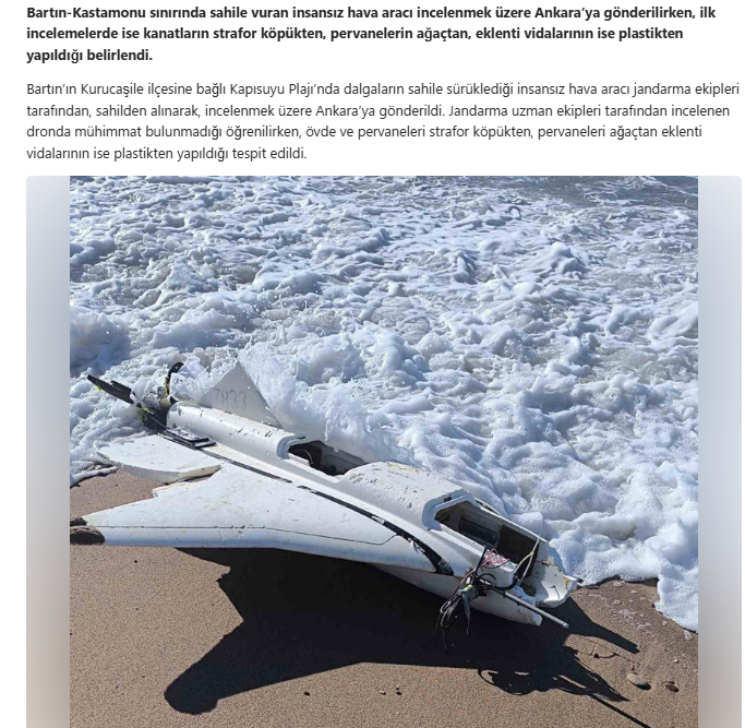 The_Siyah_ben's tweet photo. Türkiye'ye düşen İHA'ların 
Neden tespit edilemediği açığa çıktı !

Gövdeyi strafordan, pervaneyi ağaçtan, vidaları plastikten yapmışlar. 

Teknoloji elimize geçti. Bundan sonrasına bozulmak yok ama 🤣 https://t.co/5hf80MLnLm