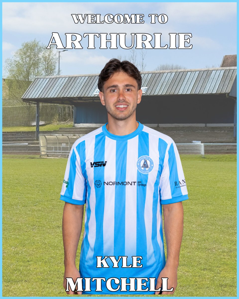 ArthurlieFC's tweet photo. We are delighted to announce the signing of midfielder Kyle Mitchell from Petershill

Welcome to Arthurlie Kyle 🔵⚪️ https://t.co/Ejiagfum14