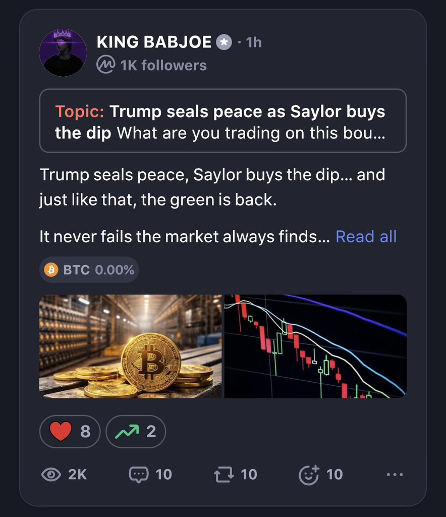 IM_KINGBABJOE's tweet photo. Market’s green again, fam! 🟩 The trending narrative on @coinmarketcap says it all: Trump seals peace +Saylor buys the dip the bounce is on.

What are you trading today? Comment below

Check out my page on CMC for my exclusive insights and next targets. Don't miss it ,link in bio https://t.co/IwVQUtARfw
