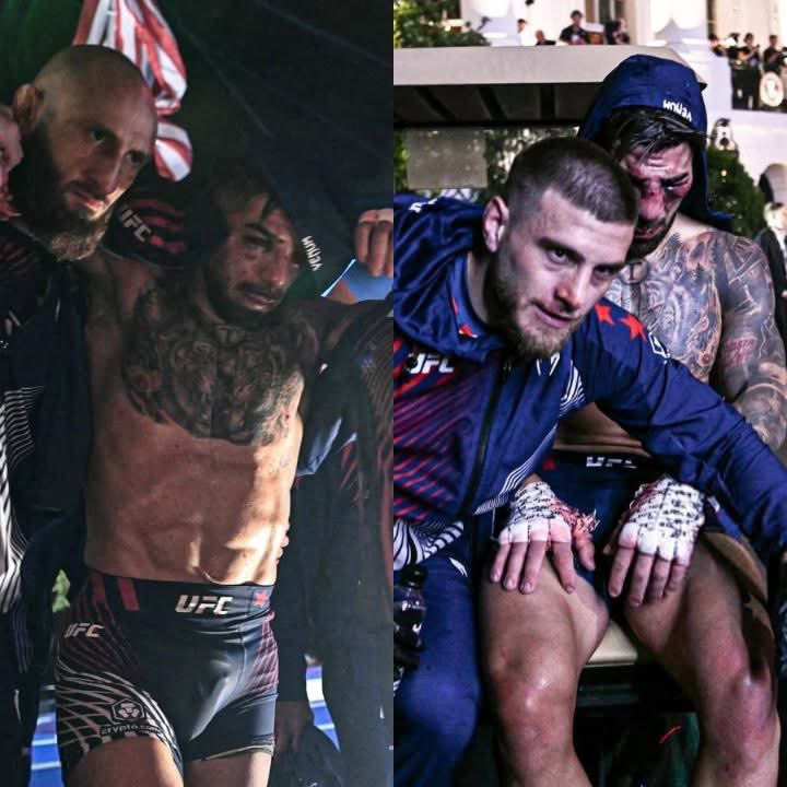 syrian_997's tweet photo. @ufc @Justin_Gaethje 📝 Vanity... When the celebration precedes the fight. https://t.co/rsXJE51U6l