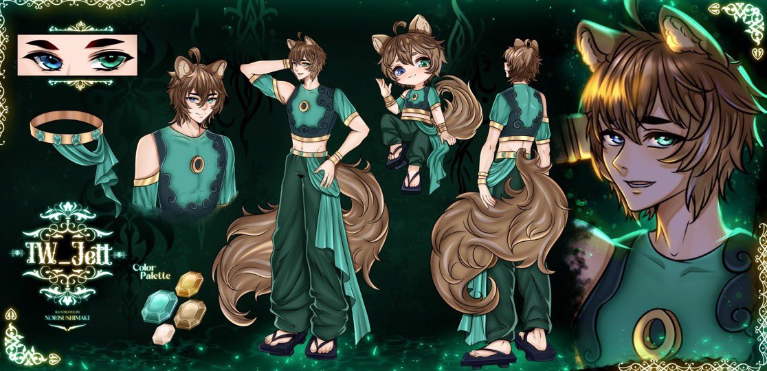 tw_jett's tweet photo. ·༻ VTuber Fan Art Competition༺·

Create Fan art of my oc/model in anyway you like that fits in the rules! 

Winner will receive 40$ via PayPal! 

Rules:
No ai, no nsfw, no gender swap

Competition will end on the 3rd of July!