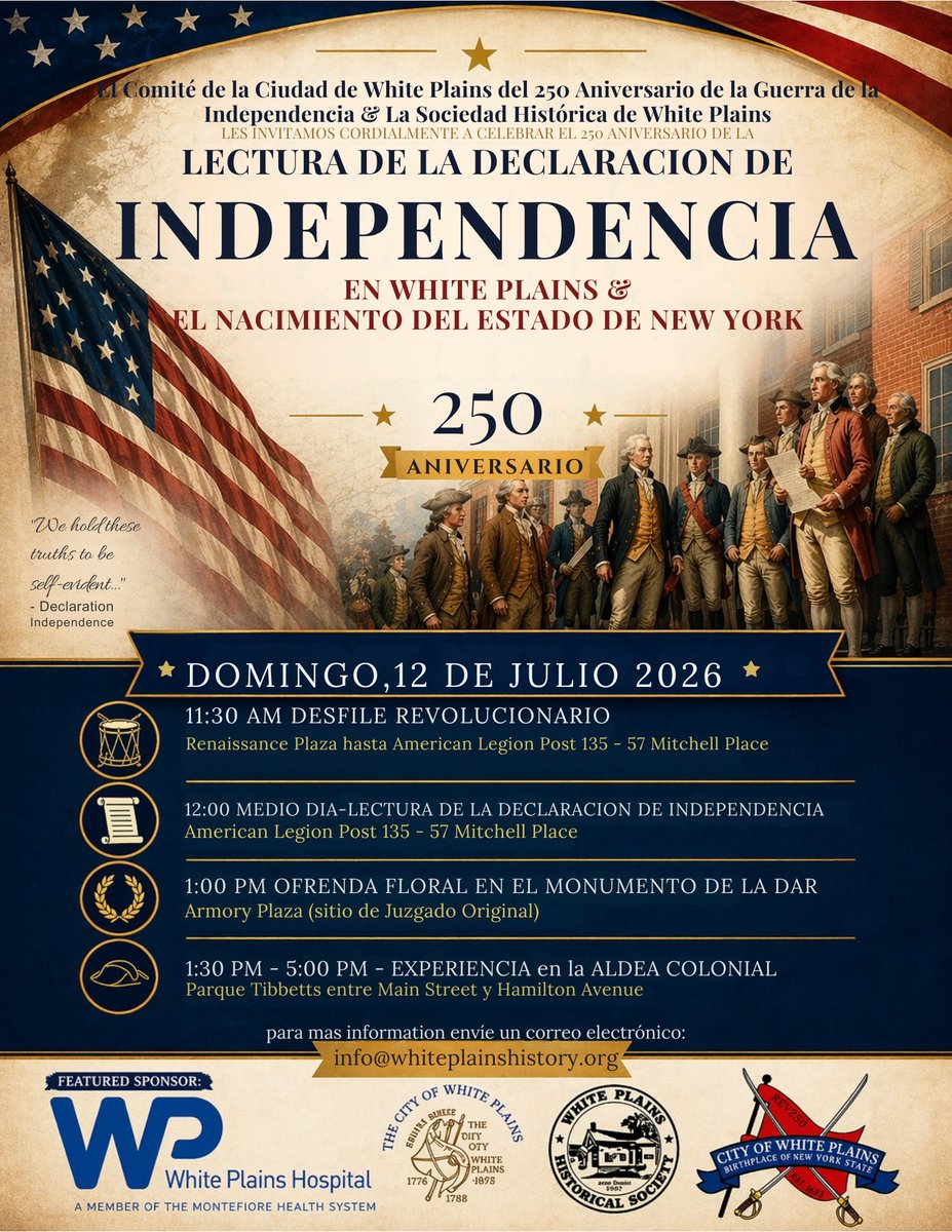 cityofwp's tweet photo. Come join us as we celebrate the 250th Anniversary of our nation.   Please mark your calendars for this family-friendly event. https://t.co/CcEi81j8ly