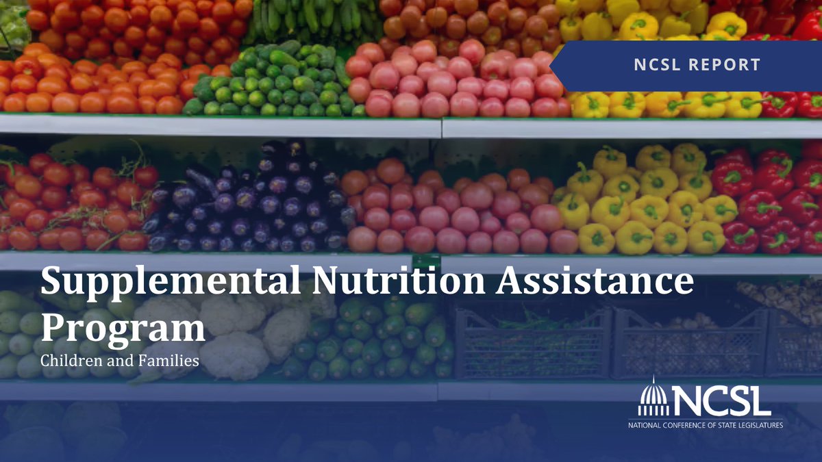 NCSLorg's tweet photo. SNAP is the nation’s largest federal nutrition assistance program, serving more than 42 million people monthly and supporting food access among low-income households.

Read more: https://t.co/k0Upo5YkWi https://t.co/OfLWySIzOp