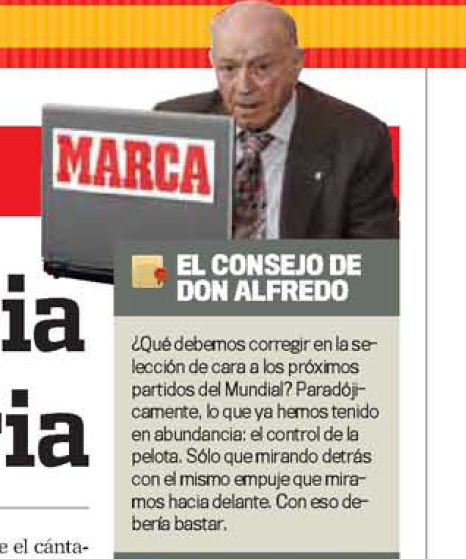 renaldinhos's tweet photo. Portada y recortes de la edición del 17 de junio de 2010 de MARCA. España debutaba en el Mundial de Sudáfrica perdiendo contra Suiza y todos, hasta Di Stéfano, coincidieron: "la posesión es estéril sin profundidad". La historia parece repetirse 16 años después. ¿Terminará igual? https://t.co/NI91tD7xb8