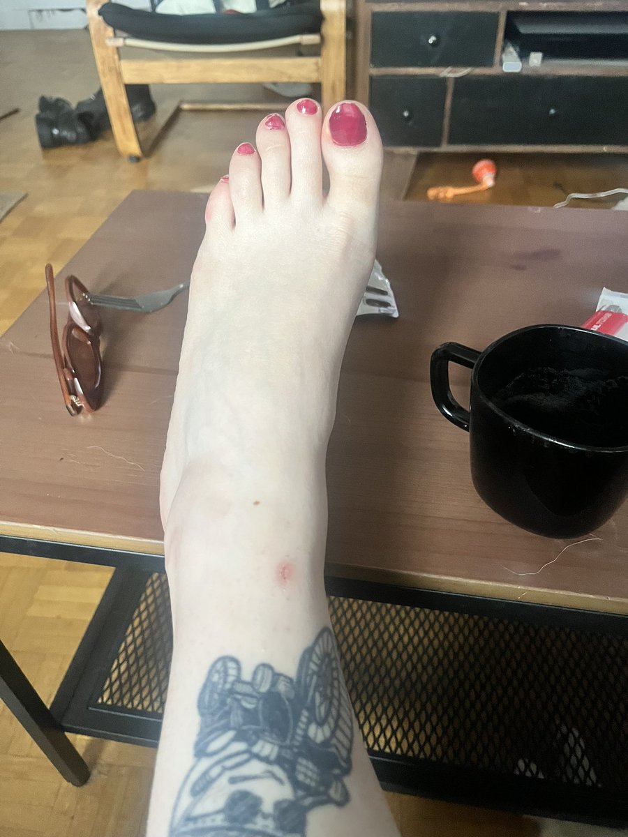theMaggievanG's tweet photo. J’ai plutôt réussi ma pose de vernis non ?
#feetfetısh #footfetısh #feetworshi̇p #feetasmr https://t.co/OkX2HhSsRn