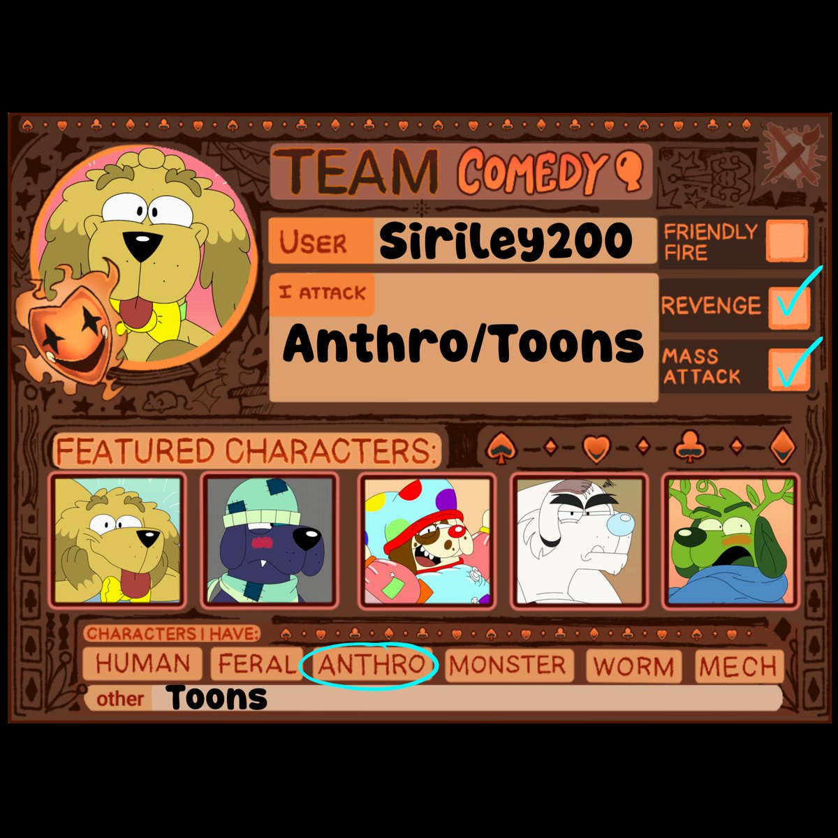 siriley200's tweet photo. https://t.co/hn4InlZ8uI

It's that time of the year again, Art Fight! 

#artfight #artfight2026 #art #TEAMCOMEDY #teamcomedy https://t.co/L3g8q2Z0Y6