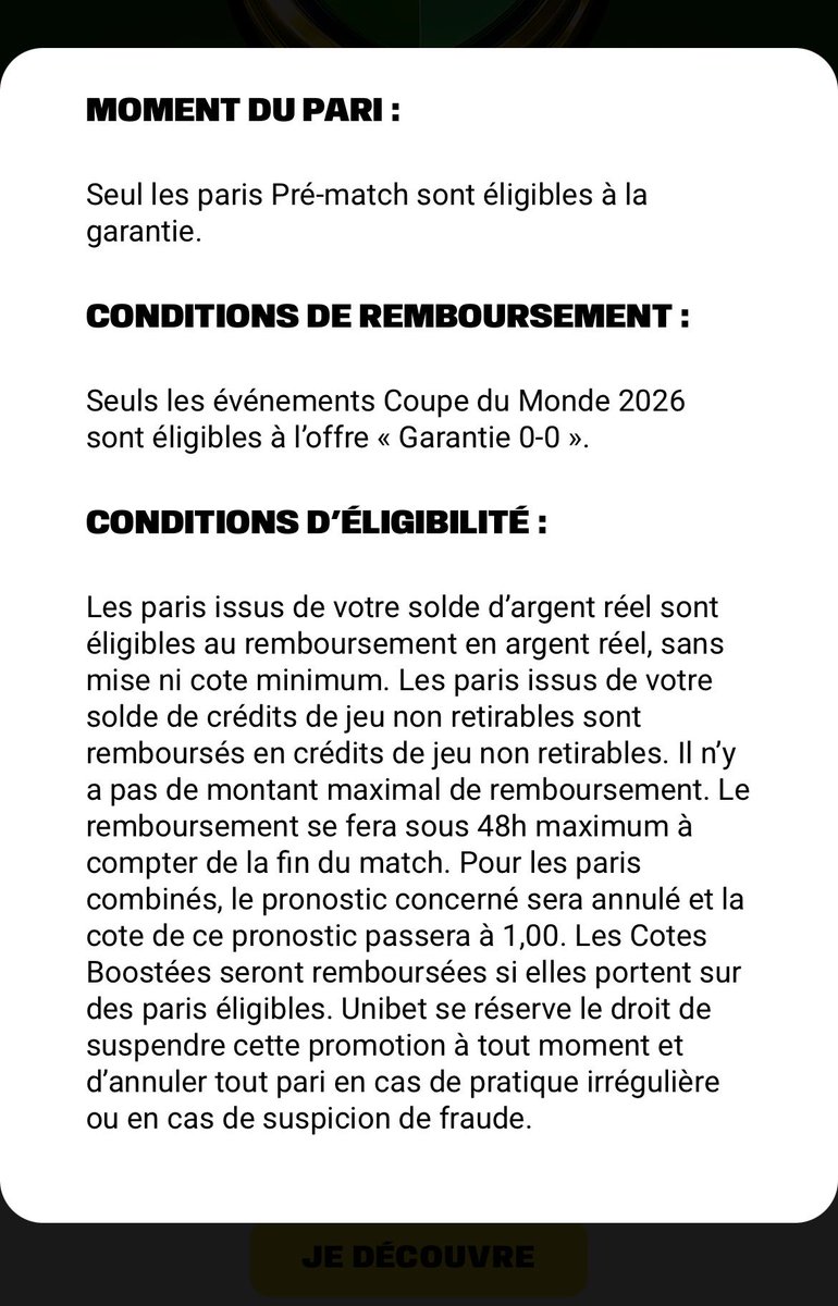 rivier_seb's tweet photo. @UnibetFrance je penses qu’il y a un problème !!! Merci de respecter vos conditions générales et rembourser svp #TeamParieur https://t.co/EJxWZfyJZu