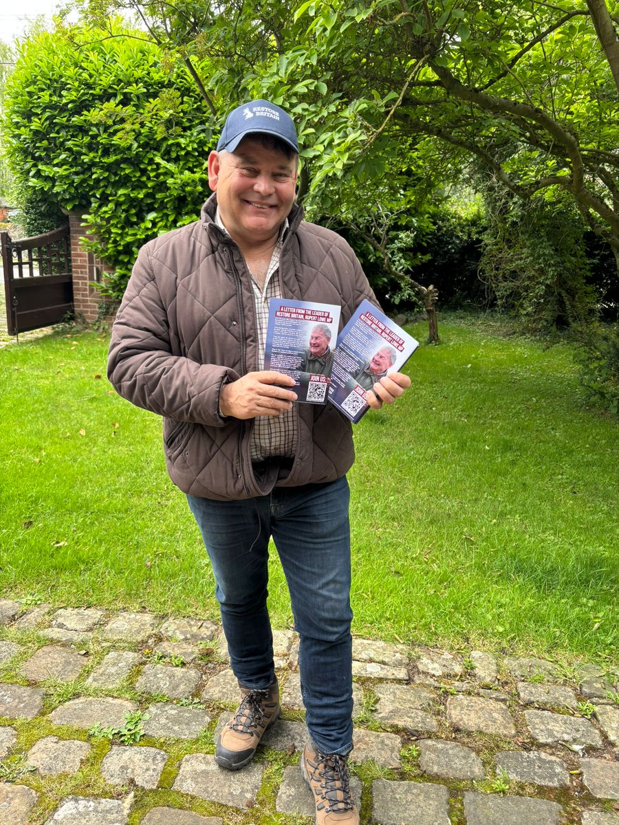 ABridgen's tweet photo. Out leafleting today for Restore Britain in NW Leicestershire. https://t.co/JY2oyw9AJN
