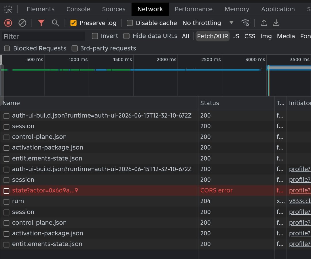 Greedy25x's tweet photo. Inspecting Web3 AI Agent dApp traffic on mobile DevTools and found a classic red flag: CORS Error 🔴

While it looks simple, this security misconfiguration easily breaks the core UX &amp; state sync for users.

@Zer0H1ro
@odei_ai

A quick technical breakdown. 👇 https://t.co/9wVHLYMVkl