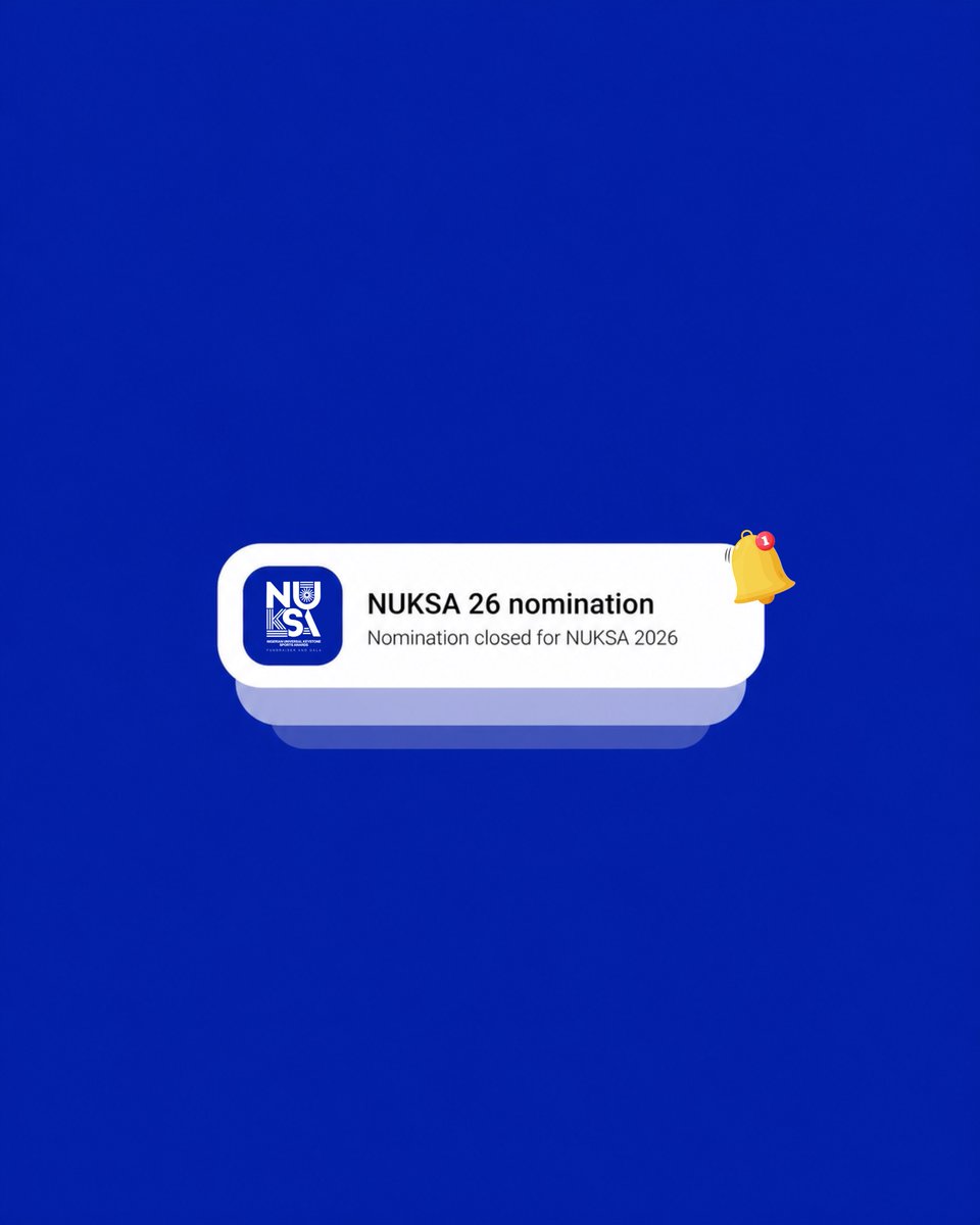NUKSAwards_'s tweet photo. Nominations for #NUKSAwards2026 are now officially closed 🚨

Thank you to every athlete, coach, and fans who submitted nominations and continue to celebrate Nigerian sporting excellence across the globe 🌍🇳🇬
 
Watch out as we unveil the shortlisted nominees for NUKSA Awards 2026 https://t.co/nNwFmsRJaC