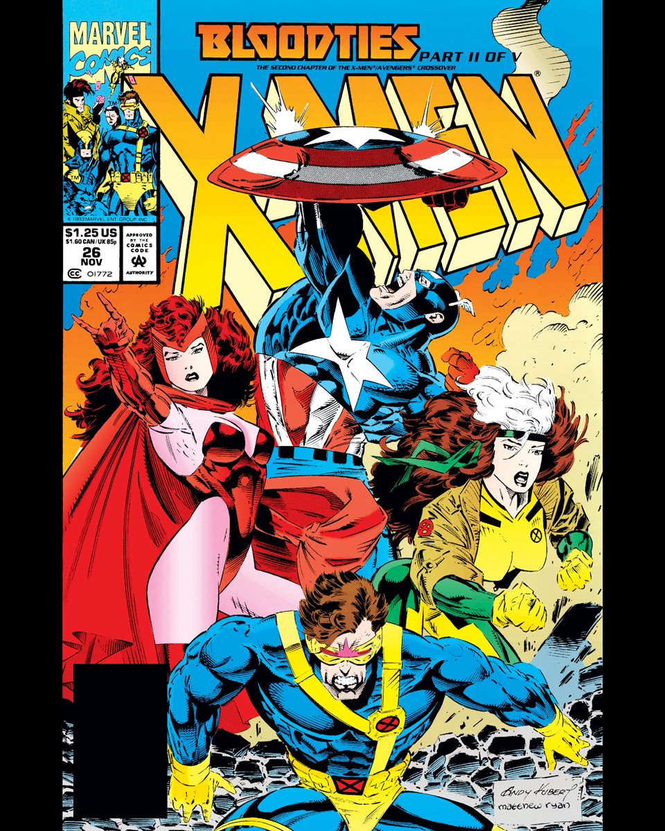 ClassicXMen's tweet photo. X-Men #26 cover dated November 1993.

Working against the clock, the X-Men fly to Genosha to help Xavier. During the journey Colossus must make a difficult decision concerning where his loyalties lie. Meanwhile, Xavier and Beast must bide their time by fighting against new enemies.