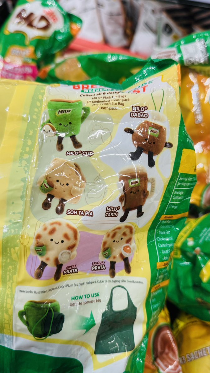 thaibbb52's tweet photo. 1ヶ月以上過ぎていましたが、Vivoのフェアプラで見つけてもらいました🥰ダーパオのマイロ可愛い💗お気に入りです💗

バンコクでも買えるマイロをシンガポールで買ってきました！この可愛い子のために😗 https://t.co/S2ACsuULOT