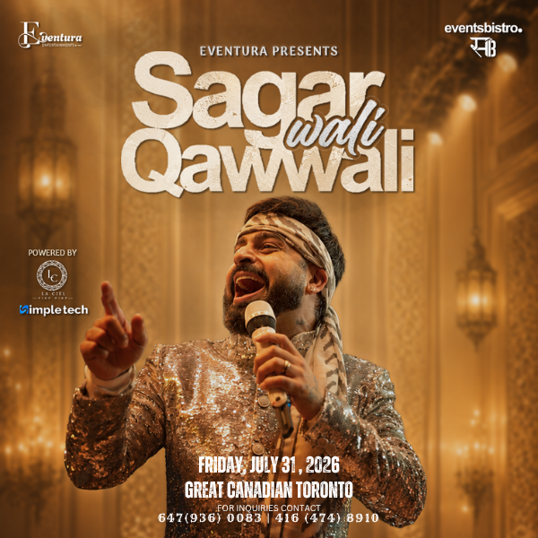 GreatCanadianTO's tweet photo. JUST ANNOUNCED! Sagar Wali Qawwali in The Theatre on July 31!

Prepare for a mesmerizing night filled with soaring harmoniums, hypnotic rhythms, heartfelt shayari, and audience singalongs to beloved qawwalis and Sufi-inspired hits. Whether you are a lifelong admirer of qawwali or discovering its magic for the first time, Sagar Wali Qawwali promises a deeply moving and high-energy musical journey that celebrates devotion, love, and connection through music.

🎫 https://t.co/N6VFLFs1zZ