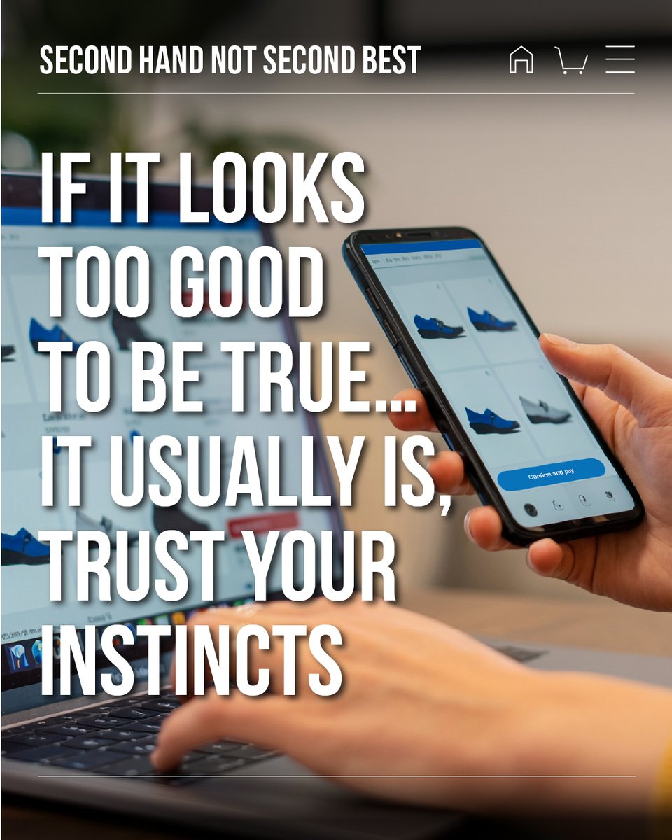 IPOEnforcement's tweet photo. 👚Choose quality, value and confidence - not fakes. 

Pre-loved fashion gives you authentic style, better value and pieces that last. 
Support our new campaign helping shoppers spot counterfeits online. 
👉 https://t.co/g1Q0kdIx1m 

#SecondHandNotSecondBest https://t.co/5K30qx8GTc