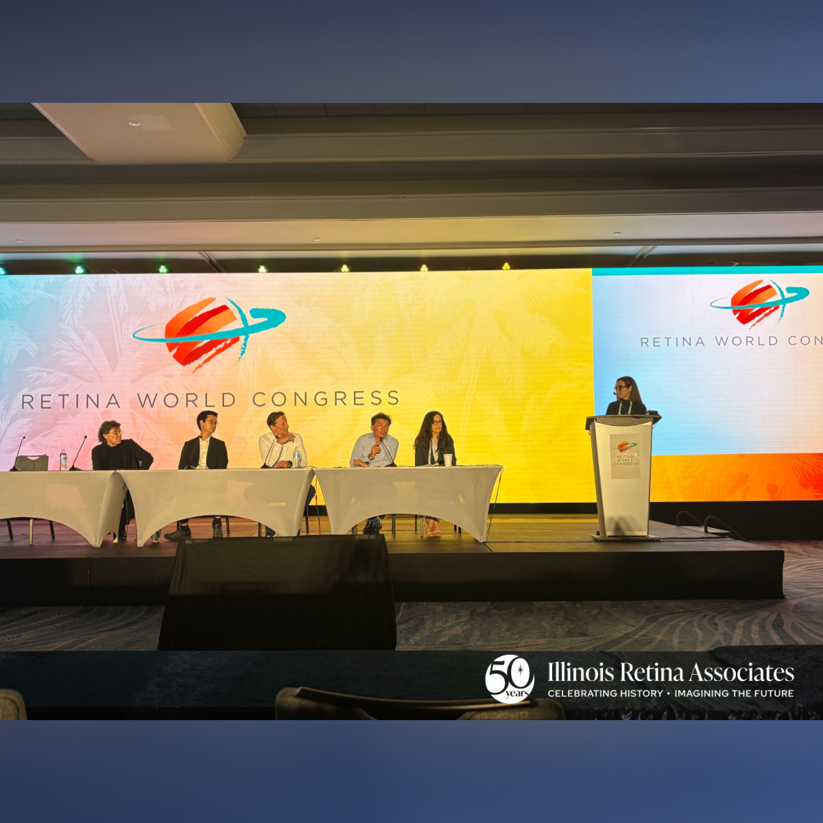 IllinoisRetina's tweet photo. Illinois Retina Associates recognizes Dr. Kourous Rezaei’s role as invited speaker and moderator at the 2026 Retina World Congress, where he highlighted emerging retinal therapies and surgical advances, reflecting IRA’s commitment to innovation in retina care. https://t.co/a5xaoQ8Yt2