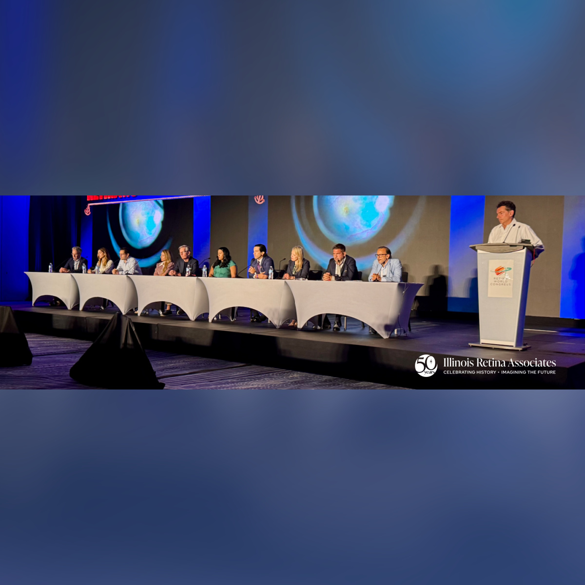 IllinoisRetina's tweet photo. Illinois Retina Associates recognizes Dr. Kourous Rezaei’s role as invited speaker and moderator at the 2026 Retina World Congress, where he highlighted emerging retinal therapies and surgical advances, reflecting IRA’s commitment to innovation in retina care. https://t.co/a5xaoQ8Yt2