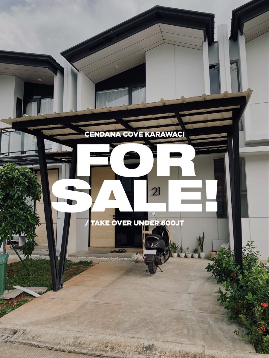 michaelnahem_25's tweet photo. Rumah SECOND di Cendana Cove Karawaci
Cluster premium di Central Karawaci
(Full Furnish) 🙌🏼

📐 Spesifikasi:
• 2 Kamar Tidur
• 2 Kamar Mandi
• LT 60 m² / LB ±55 m²
• Sudah renov &amp; siap huni
• Carport 1 Mobil+ kanopi
• Listrik 2200 Watt
💰 Take Over Di Bawah 600 Juta https://t.co/srvWqF8HO8