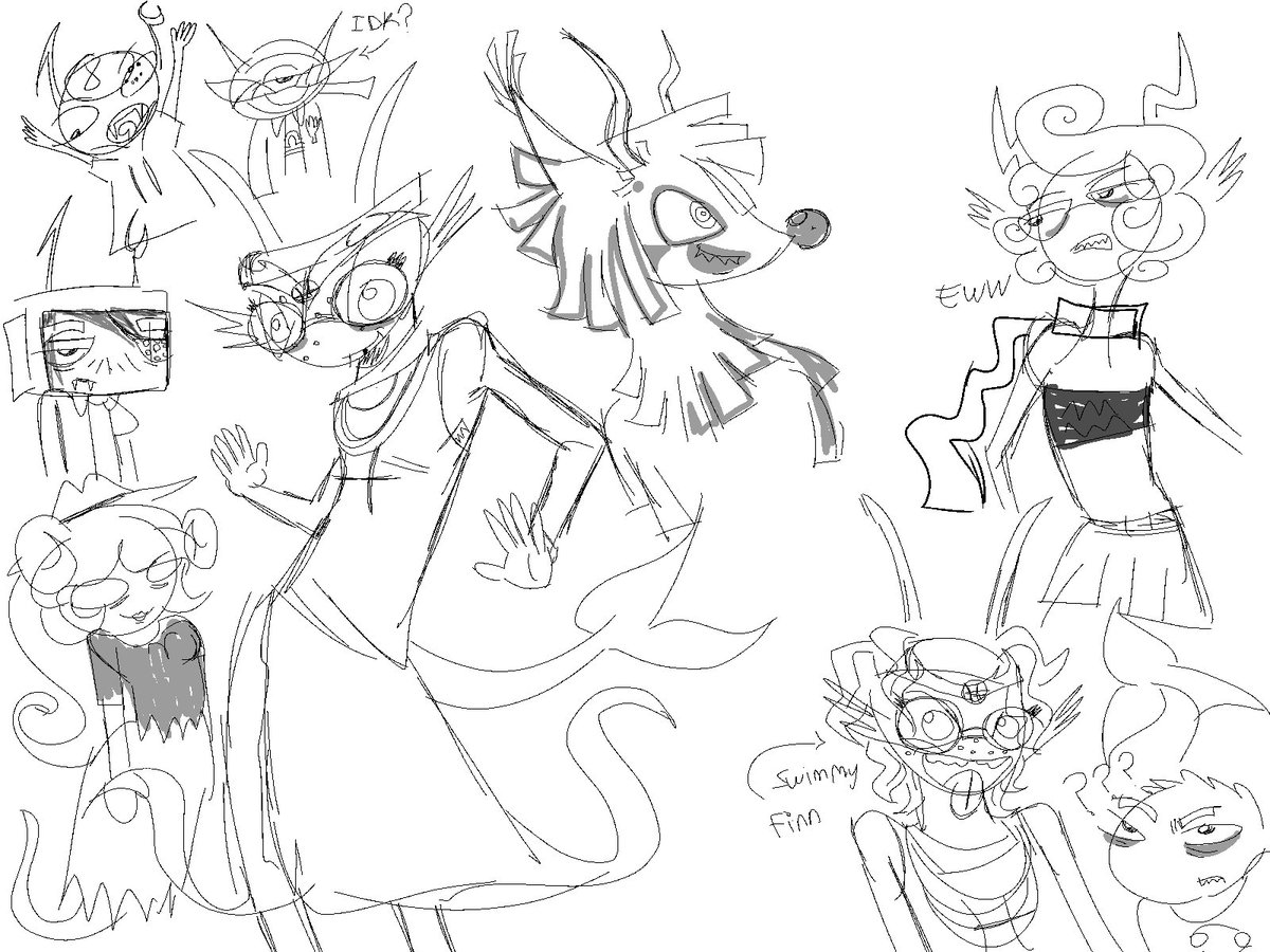 GrrrimBark's tweet photo. drew toons as trolls im not gonna bother tagging this https://t.co/DBEPuWkhrK