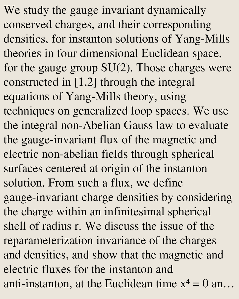 TheoryPapers's tweet photo. On the gauge-invariant dynamical charges and densities of the 1-instanton solution

C. A. da Silva, L. A. Ferreira
https://t.co/m1uCPWvotU [𝚑𝚎𝚙-𝚝𝚑 𝚖𝚊𝚝𝚑-𝚙𝚑 𝚗𝚕𝚒𝚗.𝚂𝙸] https://t.co/8V2ynFjEFH