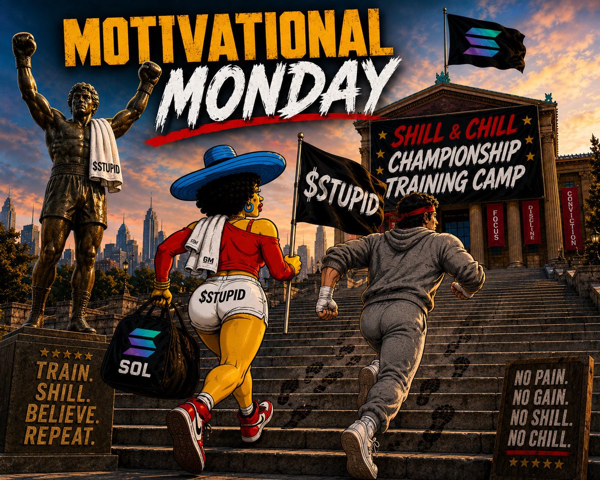 stupidlabia's tweet photo. GM

Motivational Monday.

Shill &amp; Chill tonight 9PM EST.

https://t.co/GrsBpbNtKH https://t.co/3cCz43BOoi