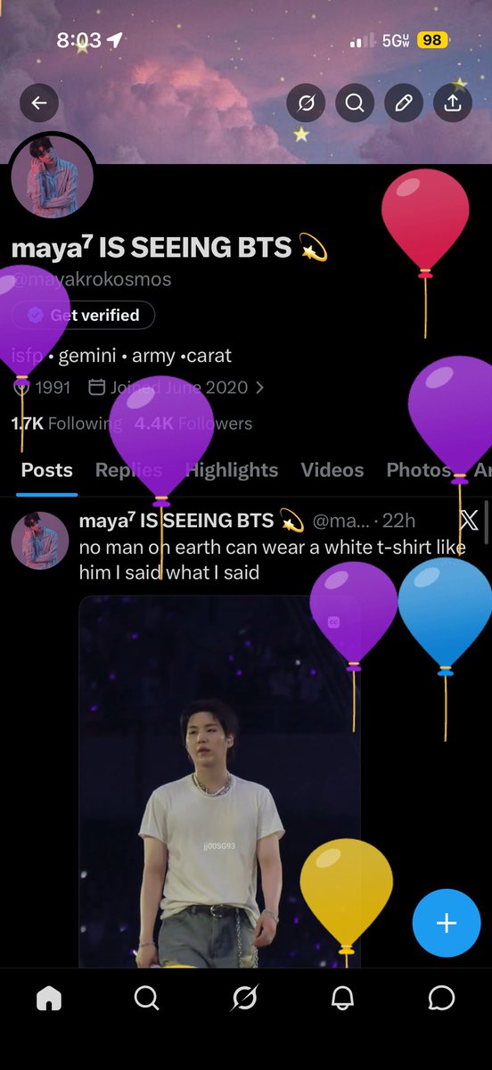 maya⁷ IS SEEING BTS 💫 tweet media