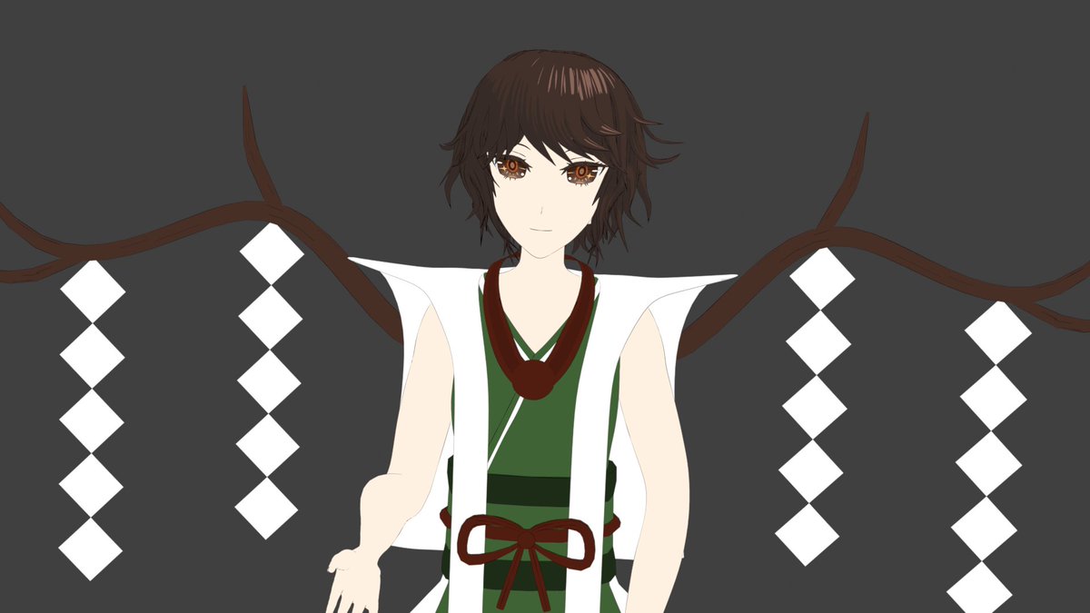 yua_yuan31810's tweet photo. #b3d #Len_en_art #制作過程
今日の進捗。テクスチャまで。
今更ですがぬしさまは最初から若干微笑んでるイメージ。 https://t.co/Bnj6hbYb7K