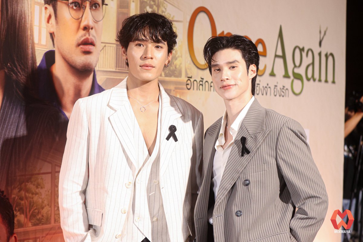 webmixmaya's tweet photo. "เพิร์ล - พีค" ระหว่างร่วมเดินพรมรอบ Gala Night ละครเวที "Once Again อีกสักครั้ง ยิ่งเจ็บ ยิ่งจำ ยิ่งรัก"

#ONCEAGAINGalaNight
#ONCEAGAIN #อีกสักครั้ง
#PearlPeak #เพิร์ลพีค
#Pearlpooo #PeakPeemapol https://t.co/bj6wpYMbAj