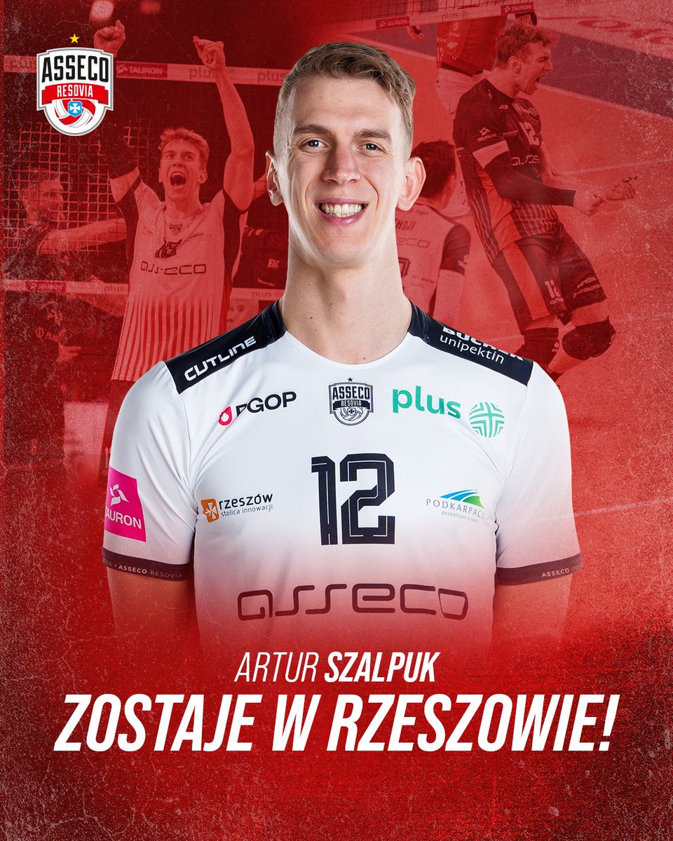 AssecoResovia's tweet photo. Artur Szalpuk zostaje z nami! 🫡

A zanim wrócą klubowe emocje, mocno trzymamy kciuki za sukcesy Artura w reprezentacji Polski 😊 https://t.co/l77fTwzULZ