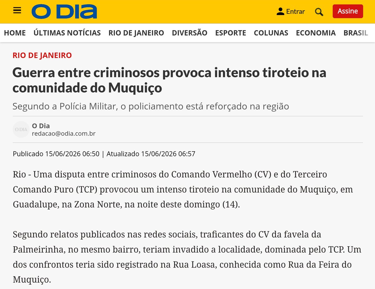 ViLiMiGu_Tex's tweet photo. O CV segue em busca de expansão de territórios no RJ, agora buscando controlar comunidade as margens da Av Brasil, importante via de trânsito local.

Muito estranho a busca por expansão neste momento de vácuo administrativo no RJ. https://t.co/9ymUOEQfNE