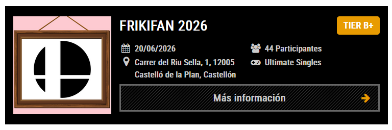 CastellonSmash's tweet photo. HEMOS LLEGADO A TIER B+ 🥳🥳🥳🥳🥳

Apúntense al torneo más grande de Smash Ultimate en la historia de Castellón 🗣🔥 https://t.co/xZNnyWfL3r