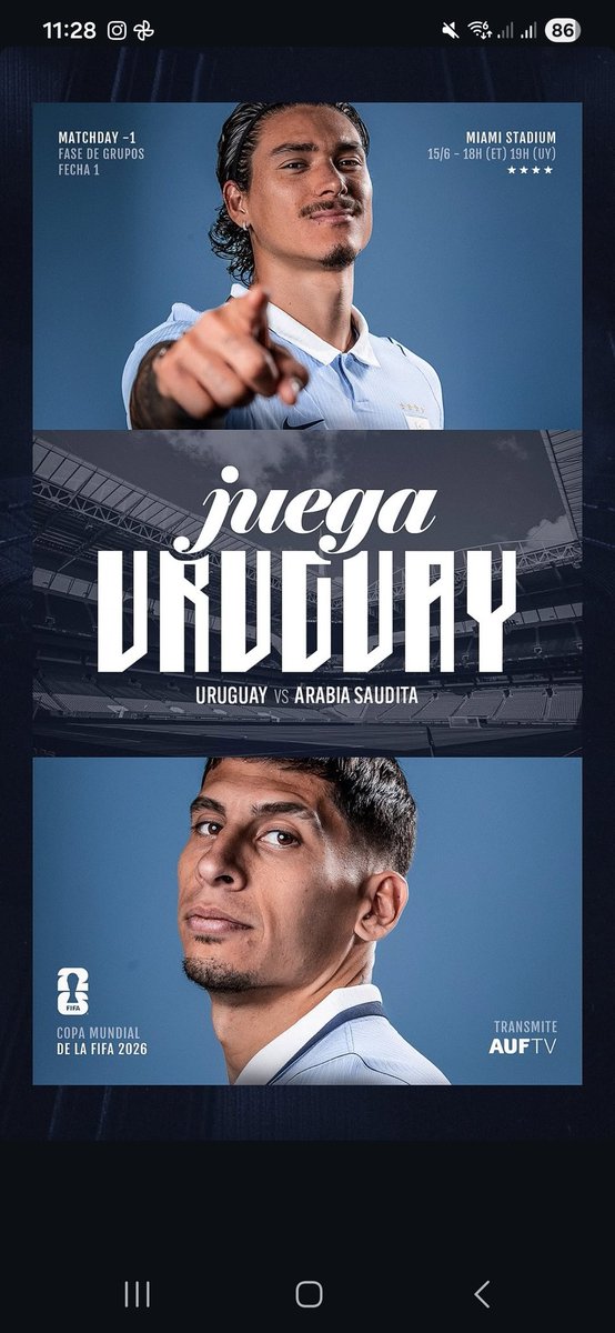 diegol_uy's tweet photo. Es hoy! Vamo arribaaaaa https://t.co/ipaUFviyKp