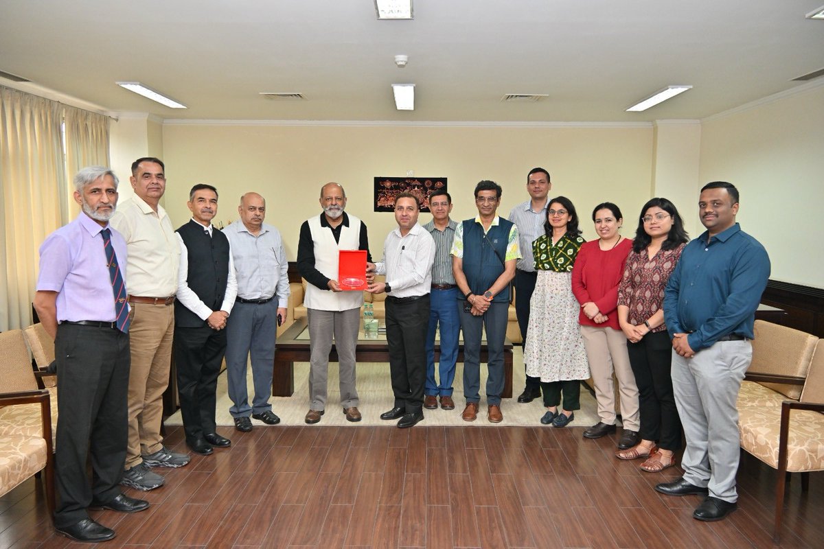 IDSAIndia's tweet photo. DG MP-IDSA @SujanChinoy &amp; colleagues of @IDSAIndia bid farewell to Col Tanmay Pathak on his promotion and posting.  MP-IDSA family wishes him good health, happiness &amp; success in his future endeavours. https://t.co/gtjIojQJ2r