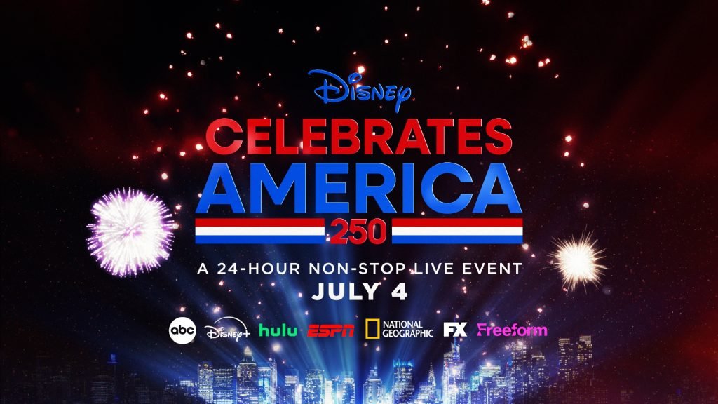 BoardwalkTimes's tweet photo. NEW: Disney Celebrates America: Nashville's Star-Spangled Bash will be live coast to coast Saturday, July 4 (8:00-11:00 p.m. EDT).

The musical lineup includes: 

The All-American Rejects
Boyz II Men
Brothers Osborne
Clint Black
Elizabeth Nichols
Emily Ann Roberts
Lauren Daigle
Little Big Town
NE-YO
Nick Jonas
Reba McEntire
Sublime
Tim McGraw