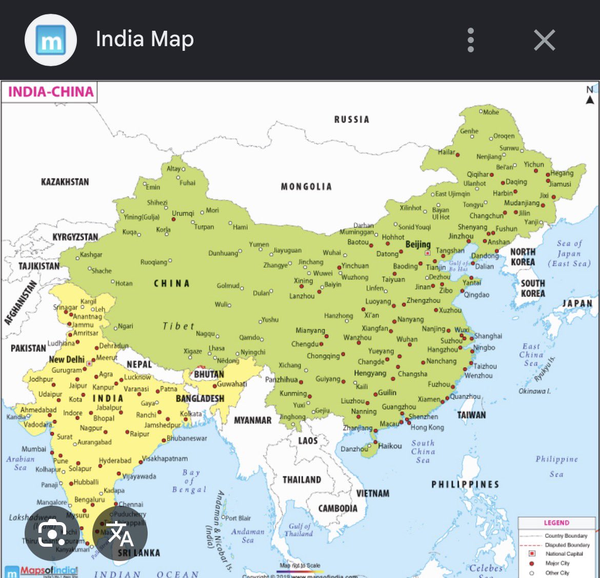 sfbseet's tweet photo. @Soulful1865 See Google Map of India attached to China. Really, India -not Asian? https://t.co/G5PVv6omHP