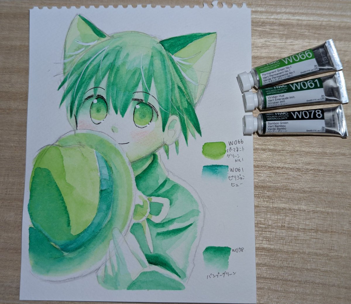 MintcrownI's tweet photo. ホワイトワトソン、透明水彩、色鉛筆
さすがに発色良いですﾈ………下手くそほどいい紙と絵の具を使おう

カノープス
078バンブーグリーンがすごく好みの色だった☺️ https://t.co/t2Ds4Esh8D