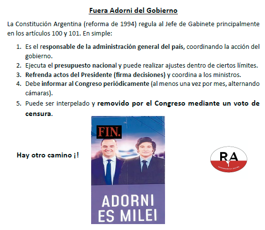 PyA_Radical's tweet photo. 👉@JMilei Respeta la Constitución Nacional, no puede estar al frente del gobierno un EVASOR @madorni !!!
#adorniesmilei #evasor #AdorniRenunciá #mundialdefútbol2026 #Argentina https://t.co/5vMLJAeaSb