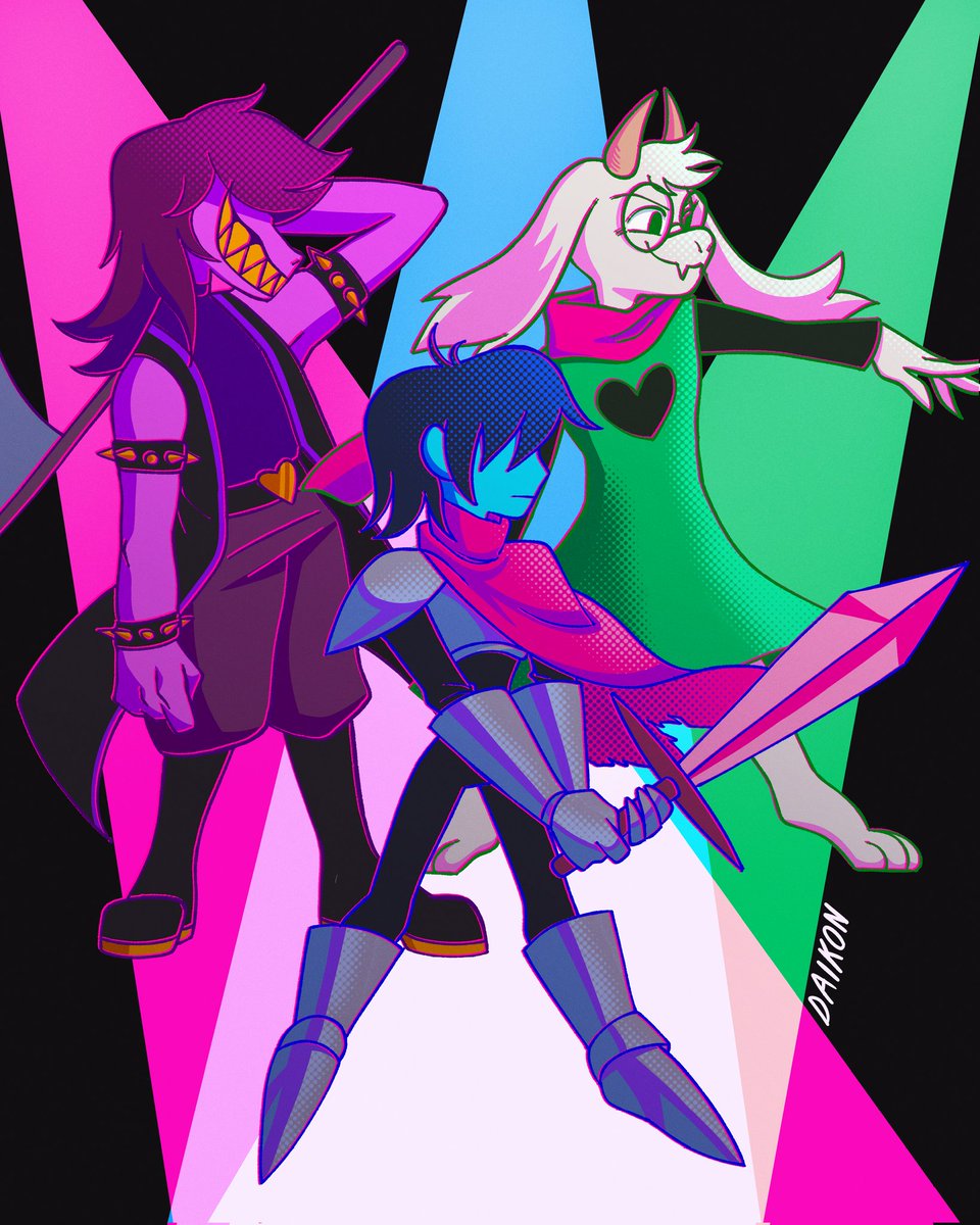 Ddddddaikon's tweet photo. I have forgotten to post this for a solid three months but I guess now is a good time #deltarune https://t.co/ReeSYC85NM