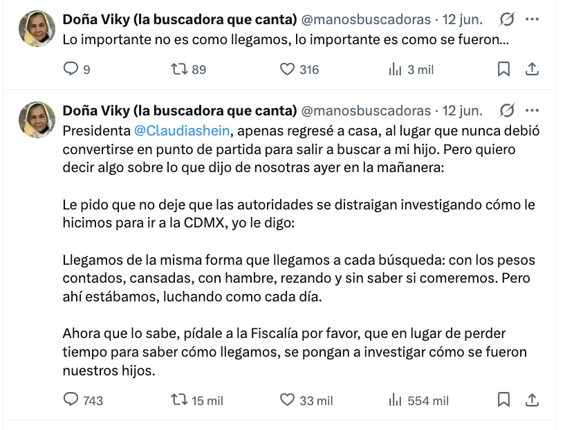asilascosasw's tweet photo. En #AsíLasCosasW con @warkentin, @manosbuscadoras, “Doña Vicky”

Responde a la presidenta, @claudiasheinbaum: No se distraiga en cómo llegamos

🎧 https://t.co/WIDNaEvfOV https://t.co/TlReBzq1Sk