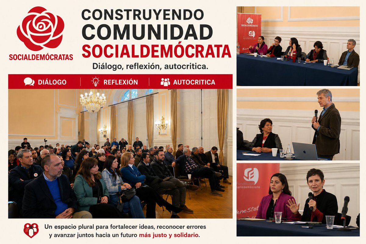 psd_cl's tweet photo. Son tiempos de comunidad y reconstruir un nuevo proyecto desde el progresismo- socialdemócrata. @daniloherrerad @AndresVelasco @Carolina_Toha @cn_castro https://t.co/toqXmpZ03k
