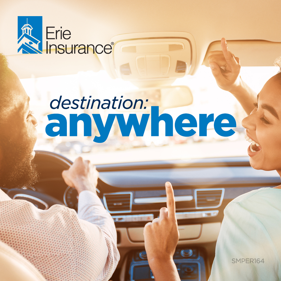 EnoraInsurance's tweet photo. Windows down, playlist up, destination: anywhere 🌞🚗 Before you hit the road this summer, make sure your auto coverage is ready for the ride too. With ERIE, you can cruise with confidence knowing you’re backed by protection that keeps up with your... https://t.co/zzNswXzwAR https://t.co/JwpI74z3Ga